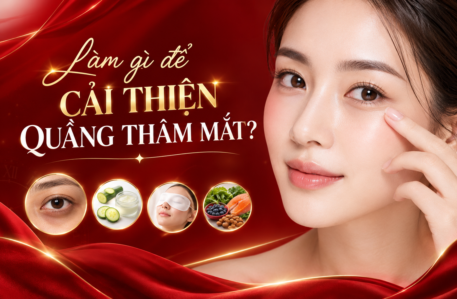 Làm gì để cải thiện quầng thâm mắt?