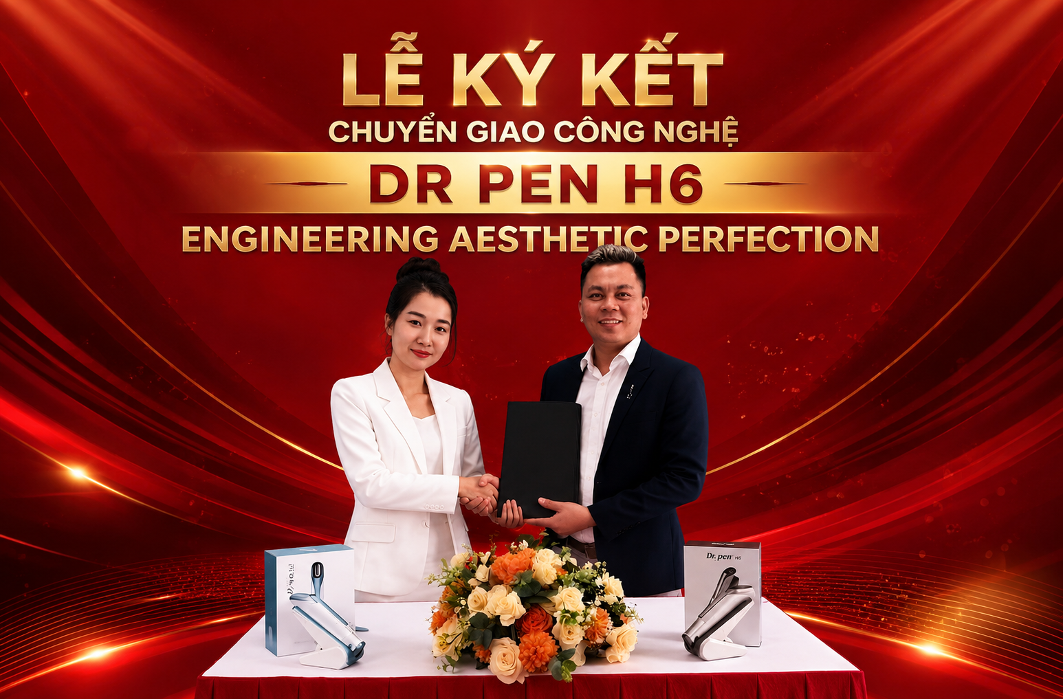 Chuyển giao công nghệ Dr Pen H6 Engineering AESTHETIC PERFECTION