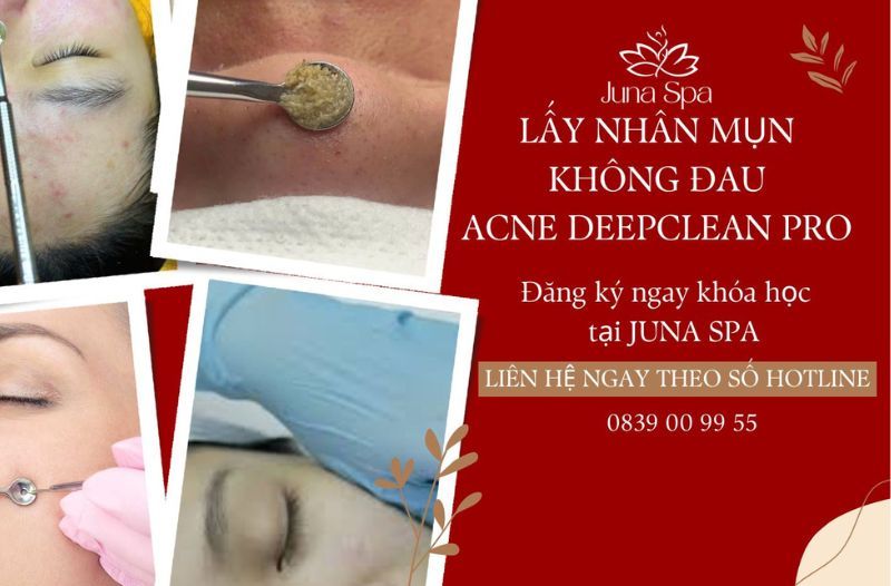 khóa học lấy nhân mụn không đau acne deepclean pro