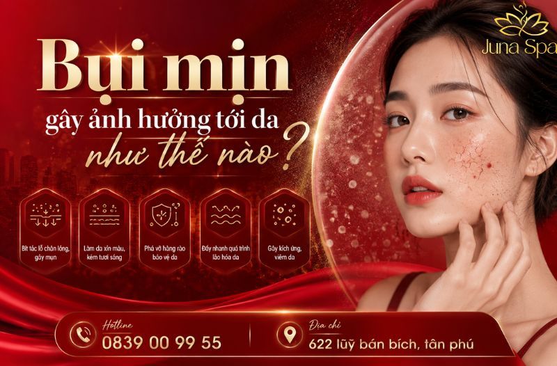 Bụi mịn gây ảnh hưởng tới da như thế nào?