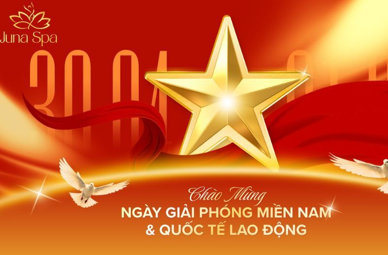 chao mung 30 thang 4 va 1 thang 5