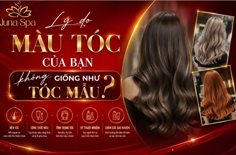 Lý do màu tóc của bạn không giống như tóc mẫu