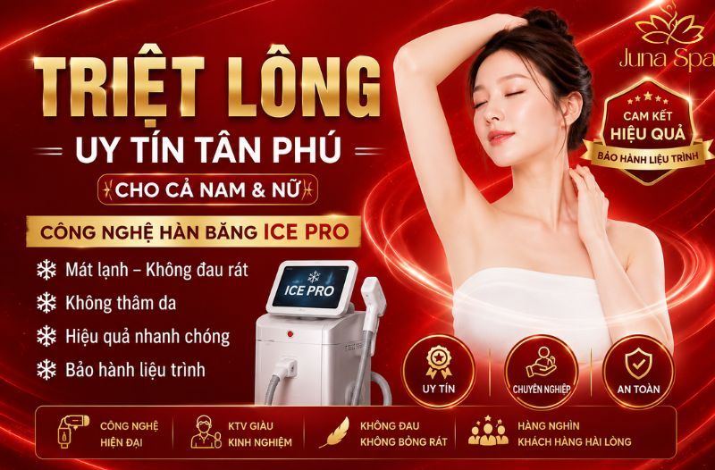 Dịch vụ triệt lông Tân Phú uy tín cho nam và nữ