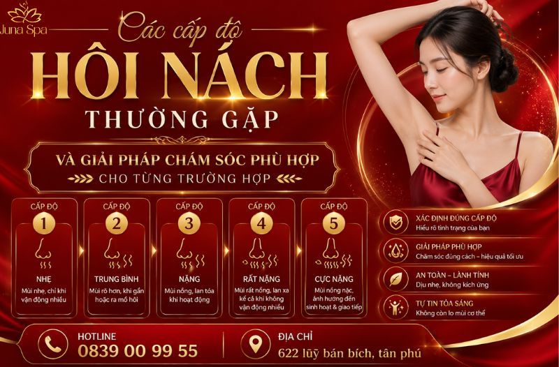 juna spa cac cap do hoi nach thuong gap