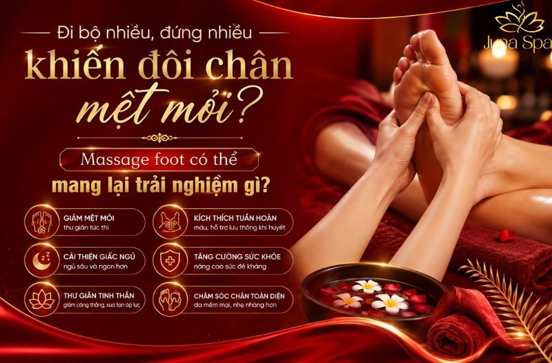 Đi bộ nhiều, đứng nhiều khiến đôi chân mệt mỏi? Massage foot có thể mang lại trải nghiệm gì?
