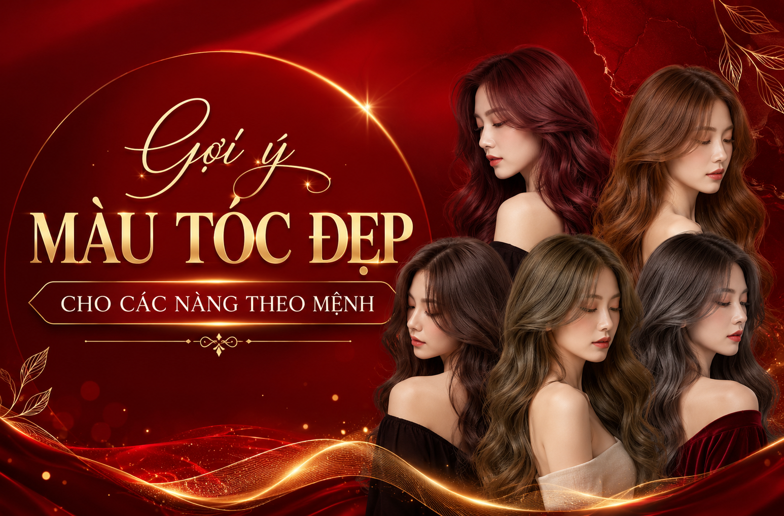 Gợi ý màu tóc đẹp cho các nàng theo mệnh