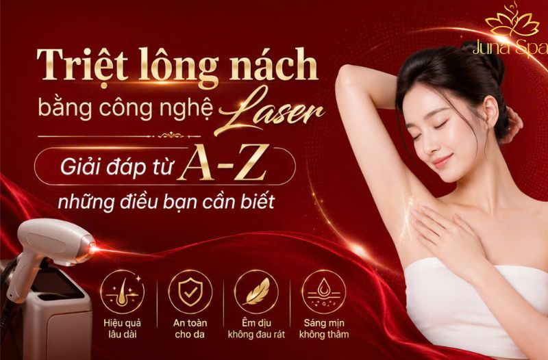 Triệt lông nách bằng công nghệ Laser: Giải đáp từ A-Z những điều bạn cần biết