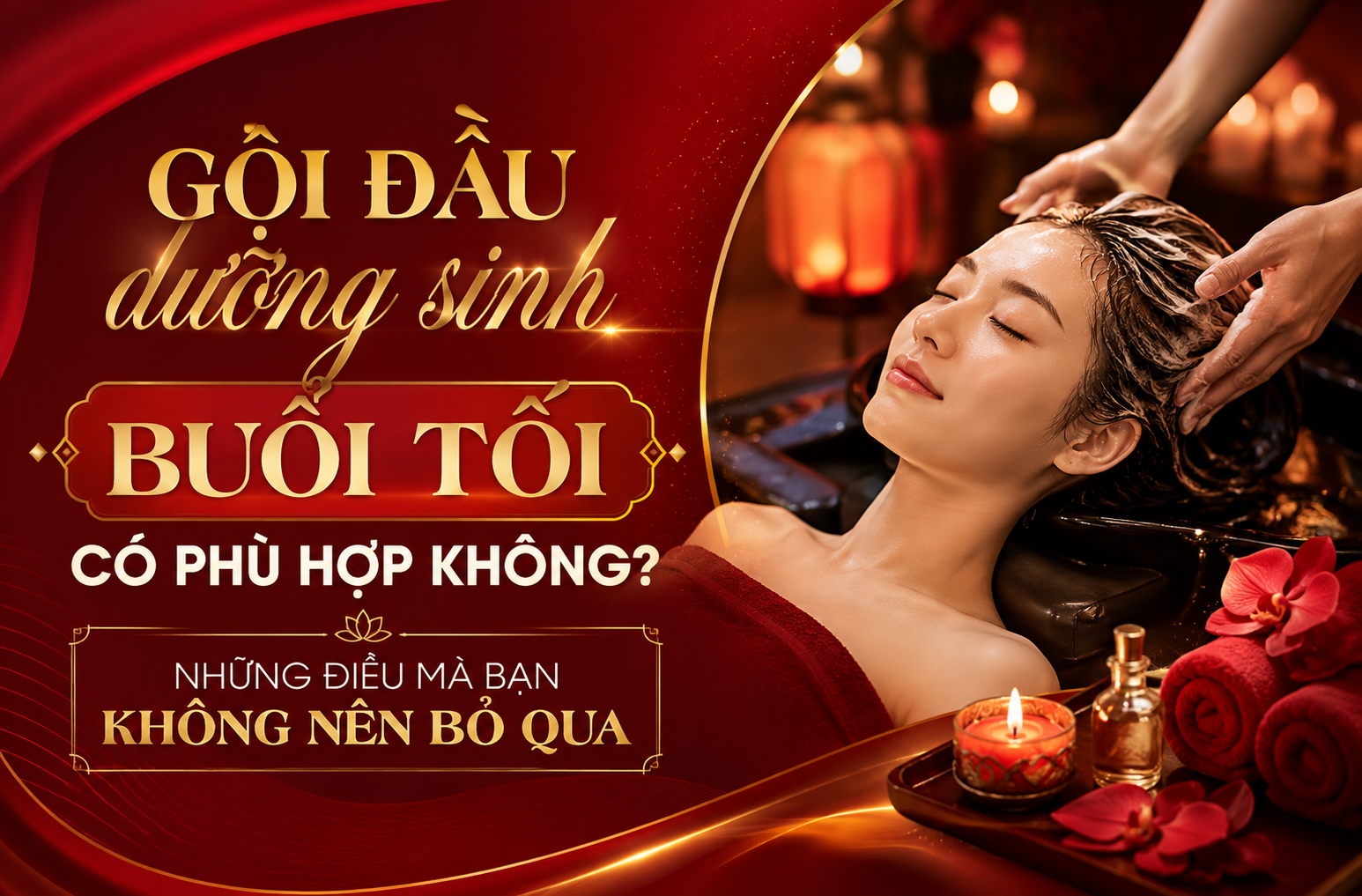 Gội đầu dưỡng sinh buổi tối có phù hợp không? Những điều mà bạn không nên bỏ qua