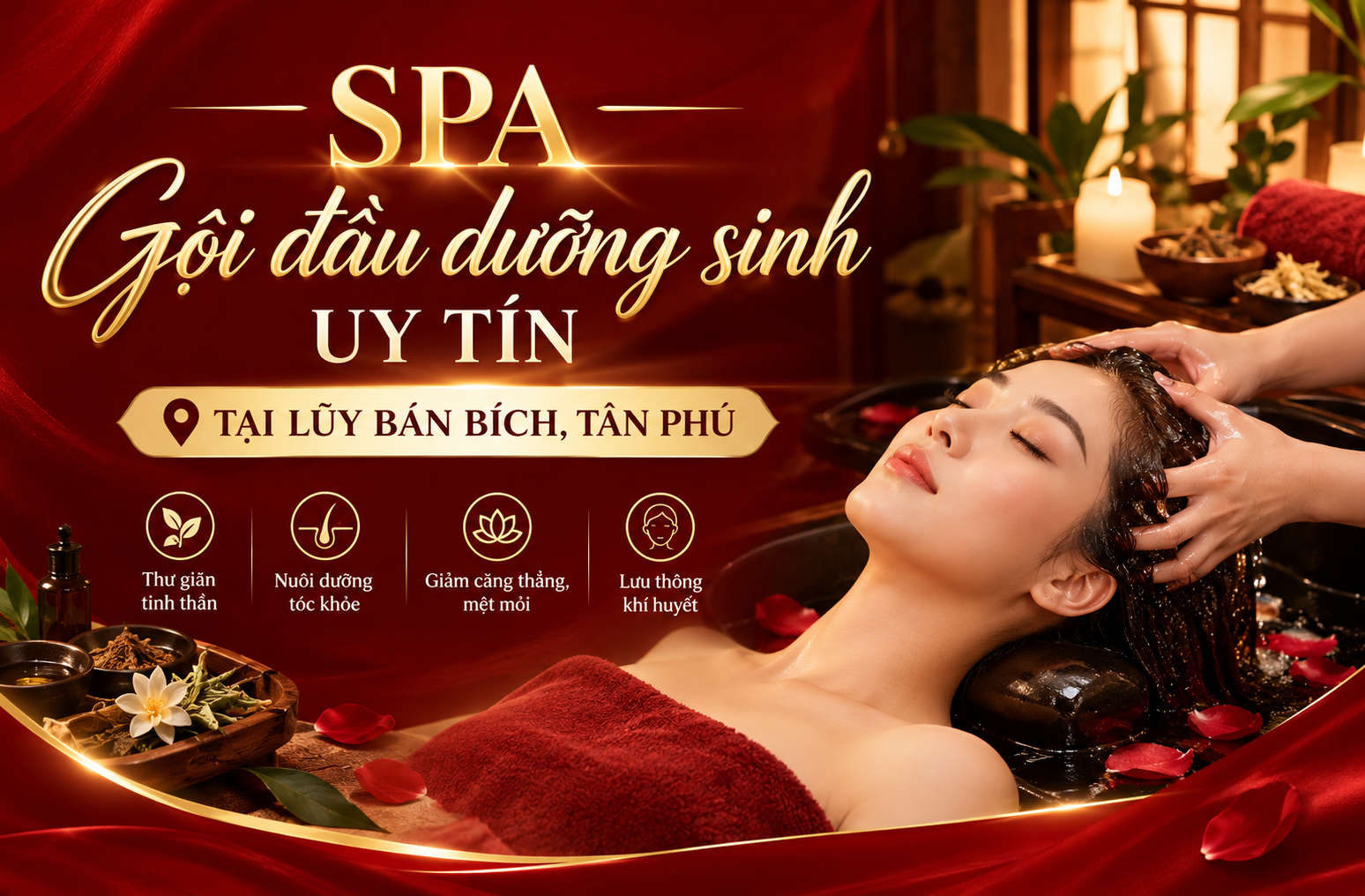 Spa Gội đầu dưỡng sinh uy tín tại Lũy Bán Bích, Tân Phú
