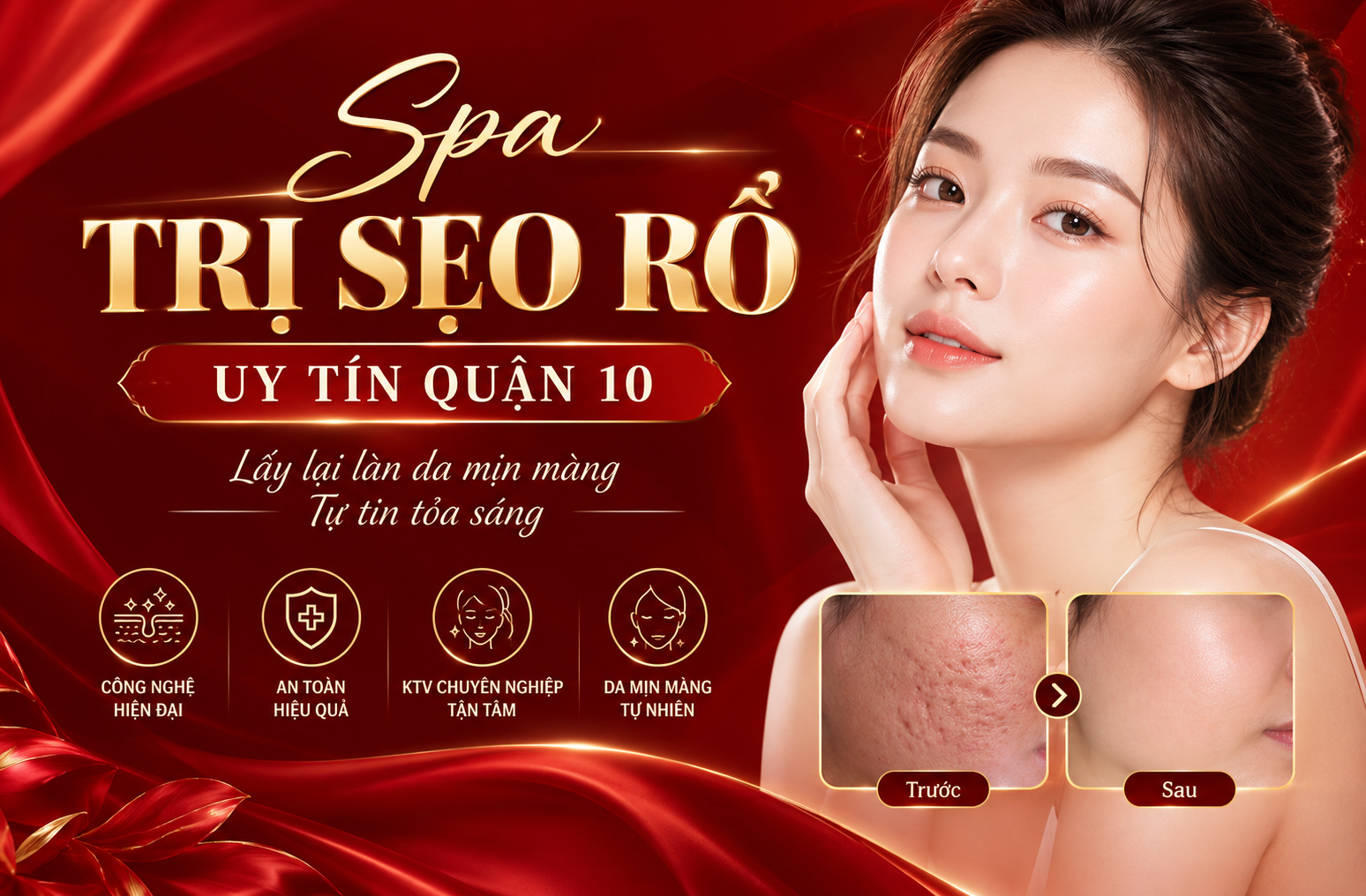 Spa trị sẹo rổ uy tín Quận 10