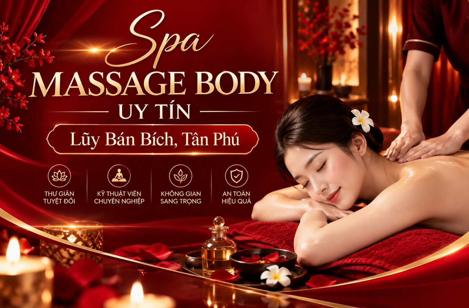Spa massage body uy tín Lũy Bán Bích, Tân Phú