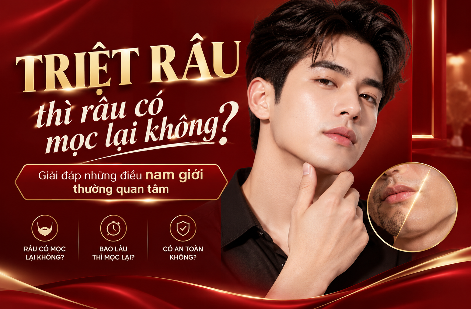 Triệt râu thì râu có mọc lại không? Giải đáp những điều nam giới thường quan tâm