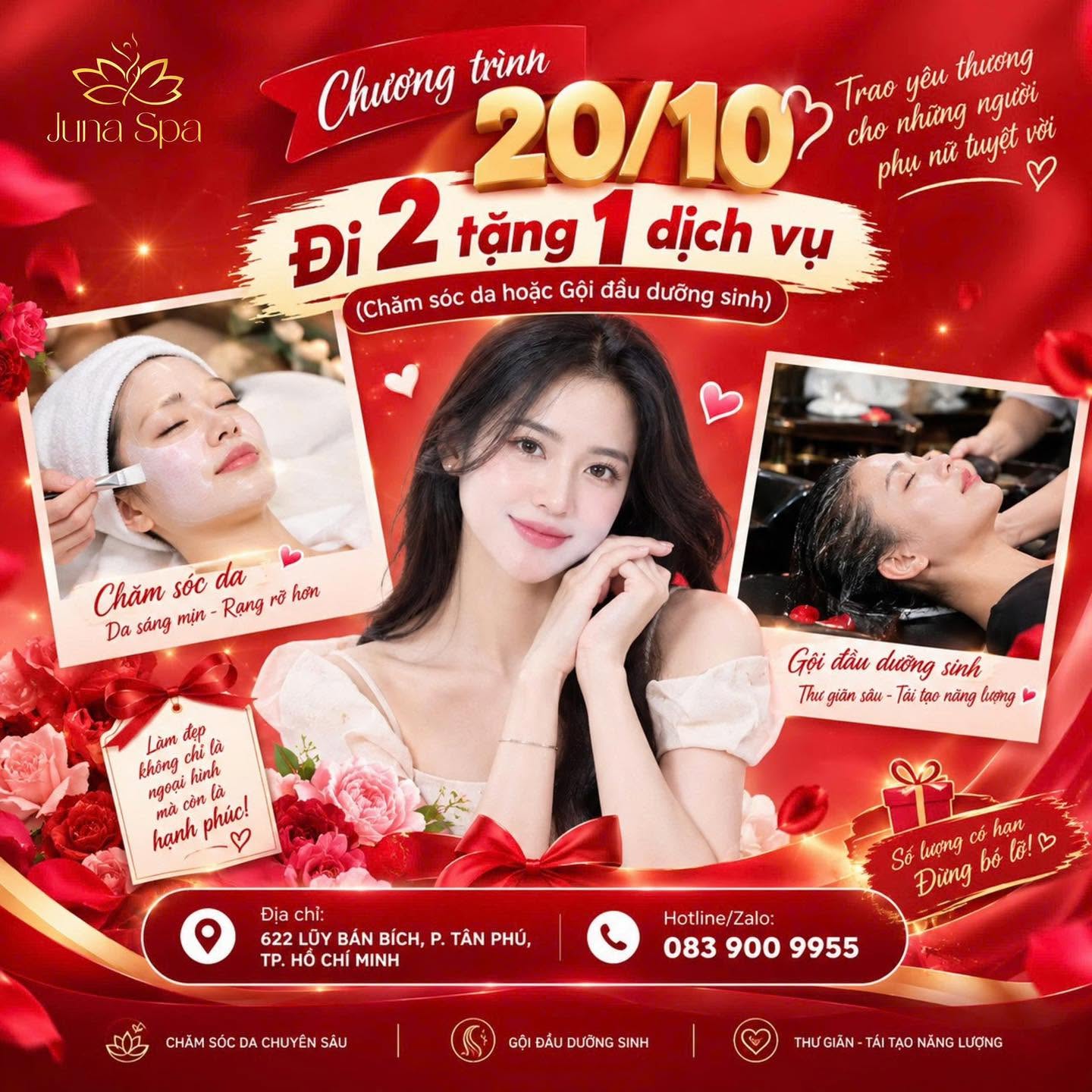 Đến Juna dịp 20/10, nàng được tặng dịch vụ gì