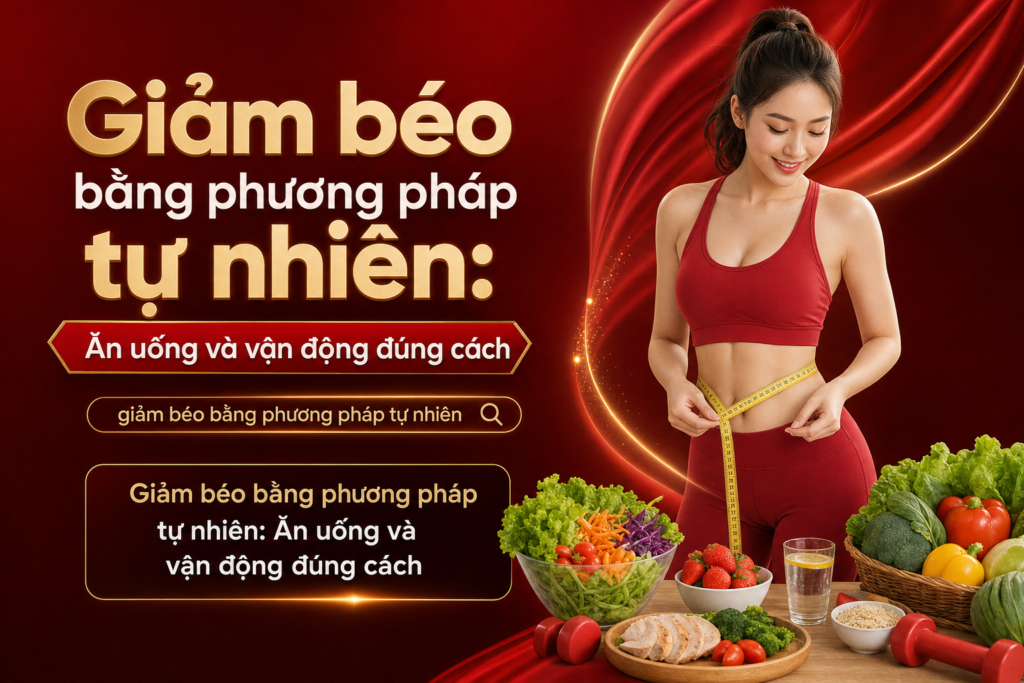 Giảm béo bằng phương pháp tự nhiên: Ăn uống và vận động đúng cách