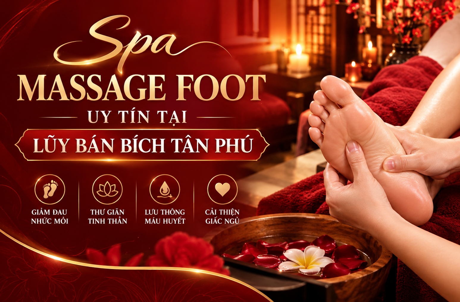 Spa massage foot uy tín tại Lũy Bán Bích, Tân Phú