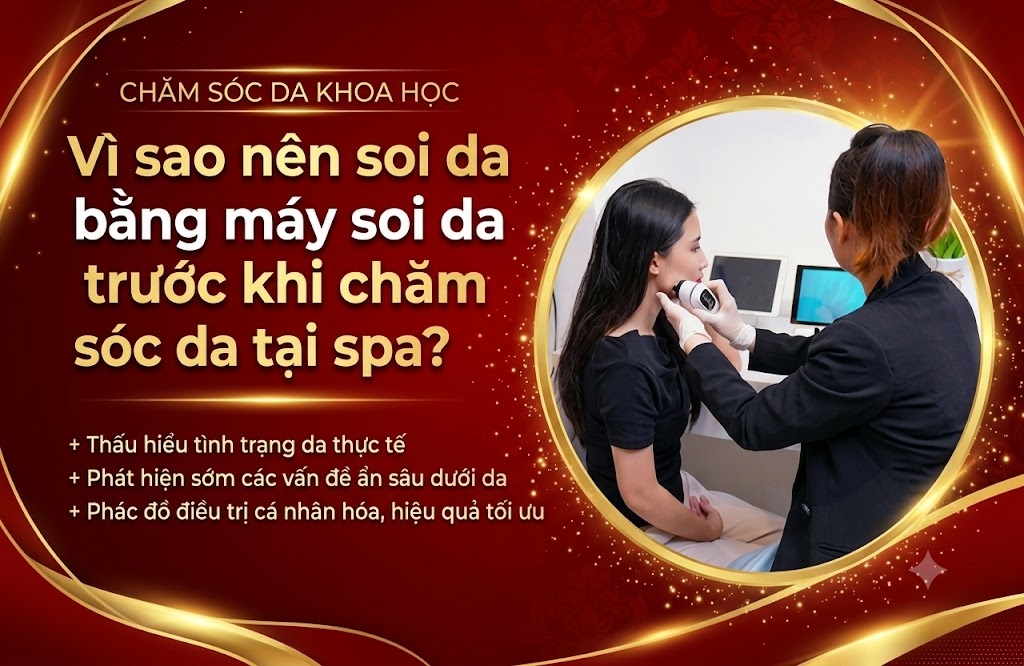 Vì sao nên soi da bằng máy soi da trước khi chăm sóc da tại spa?