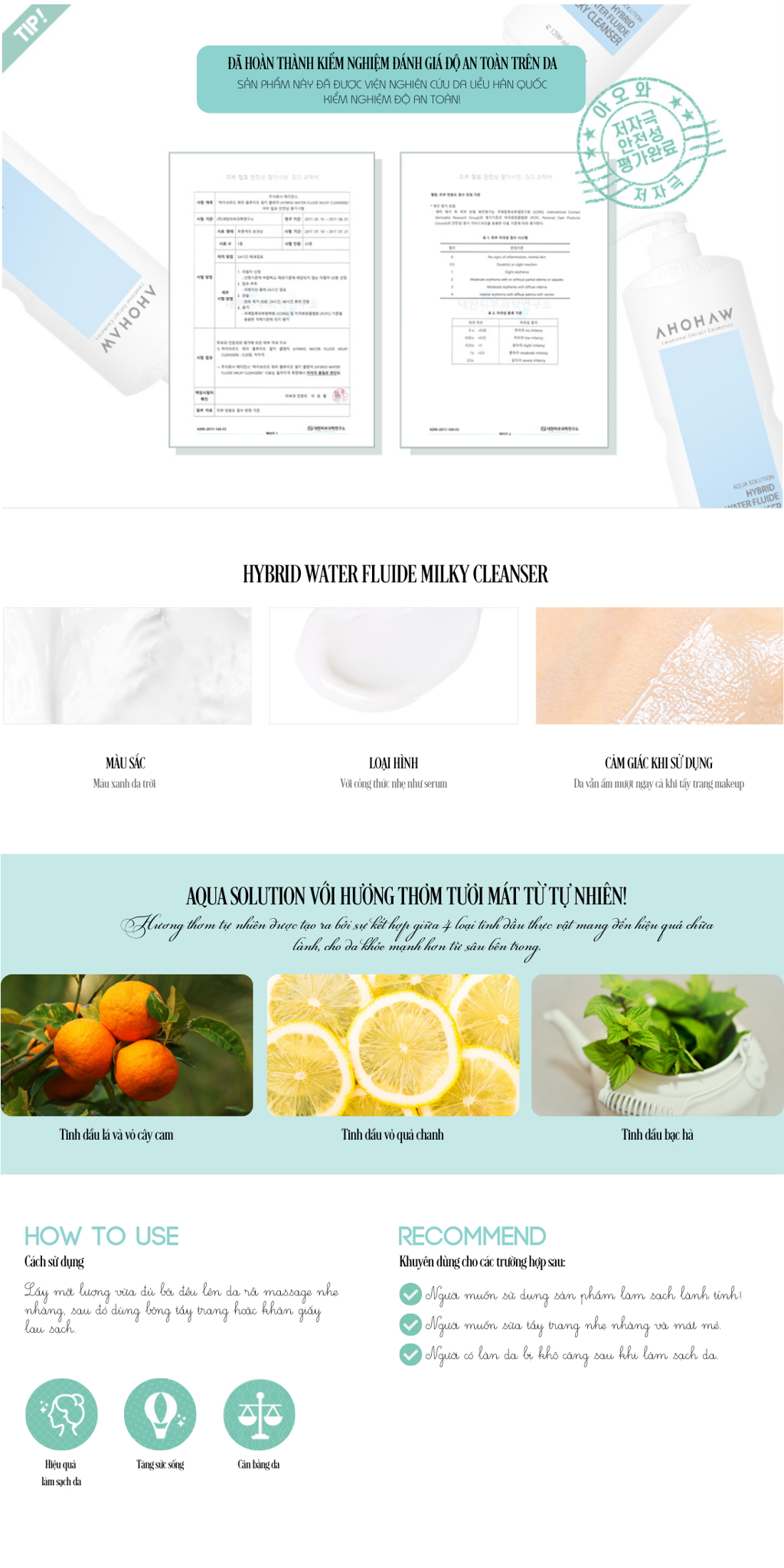 cách sử dụng Hybird Water Fluide Milky