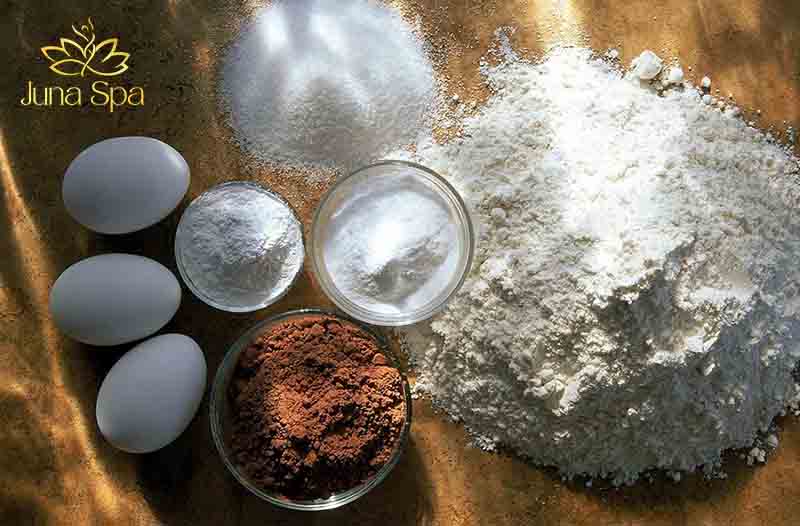 baking soda với bột cà phê