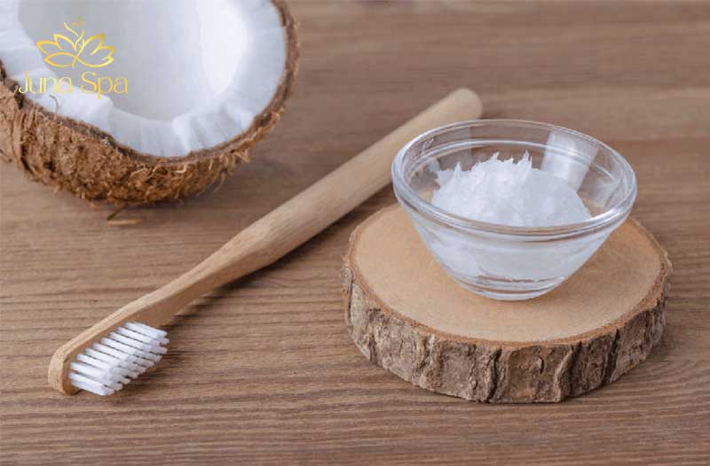 baking soda với dầu dừa