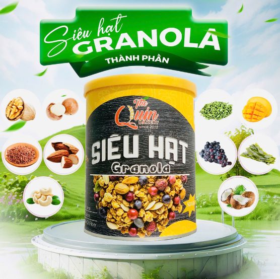 siêu hạt granola the quin