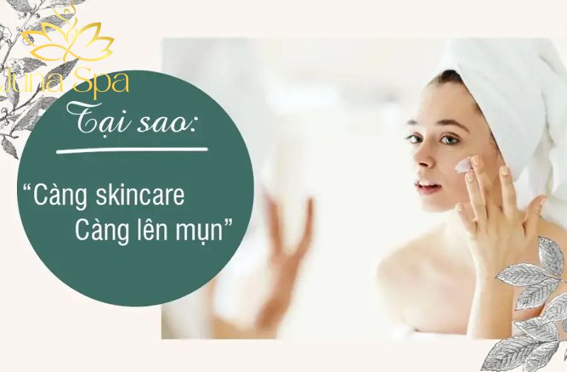 Mụn do skincare sai cách