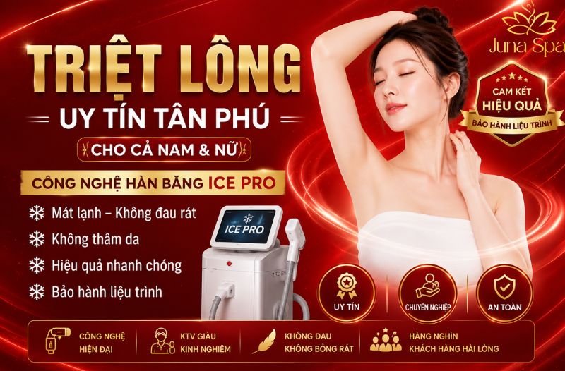 Dịch vụ triệt lông Tân Phú uy tín cho nam và nữ